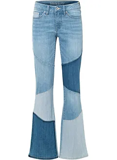 Flared jeans met patchwork, bonprix