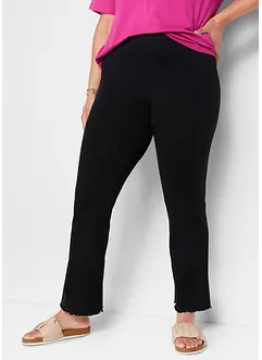 Wijd uitlopende legging van katoenmix (set van 2), bonprix