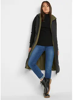 Reversibel bodywarmer van gerecycled polyester met capuchon, bonprix