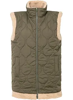 Reversibel bodywarmer met imitatiebont, bonprix