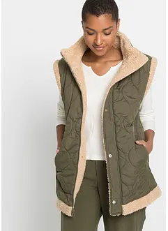 Reversibel bodywarmer met imitatiebont, bonprix