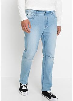 Loose fit stretch jeans, straight, RAINBOW