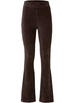 Wijd uitlopende legging van corduroy, bonprix