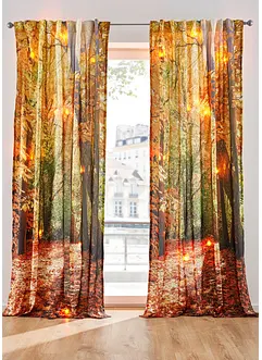 LED gordijn met herfstprint (1 stuk), bonprix