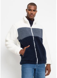 Fleece vest met licht oversized schouders, loose fit, RAINBOW