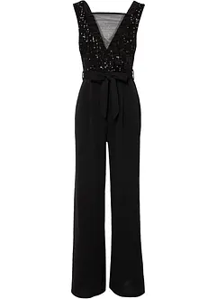 Jumpsuit met pailletten, bonprix