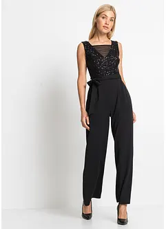 Jumpsuit met pailletten, bonprix