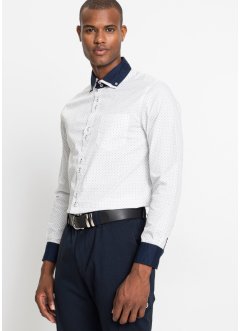 Business overhemd met dubbele kraag, slim fit, bpc selection