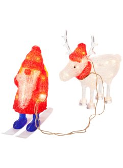 LED ornament Kerstman met rendier, bpc living bonprix collection