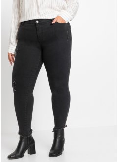 Skinny jeans met ritssluiting, bonprix