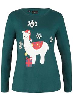 Longsleeve met kerstprint, bpc bonprix collection