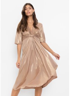 Midi jurk met metallic effect, BODYFLIRT