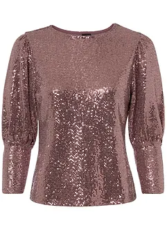 Shirt met pailletten, bonprix