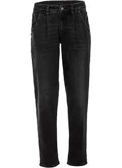 Barrel stretch jeans, mid waist, bonprix