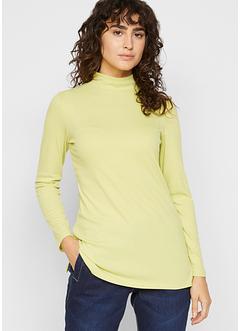Geribd shirt met turtleneck en zijsplitten, bpc bonprix collection