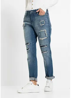 Boyfriend jeans met destroyed details, bonprix