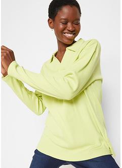 Geribd poloshirt met zijsplitten, bpc bonprix collection