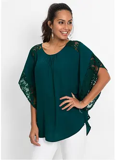 Blouse met kanten details, bonprix