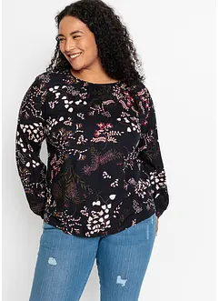 Gedessineerde blouse van viscose, bonprix