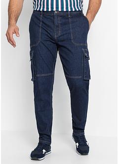 Regular fit cargo jeans met biologisch katoen, tapered, RAINBOW