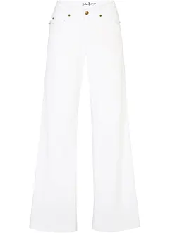 Wide leg stretch jeans mid waist, bonprix