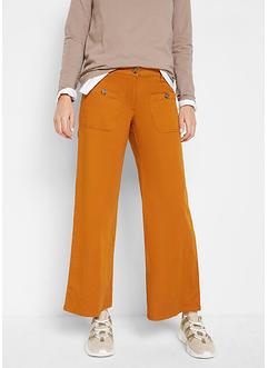 Culotte met wijde pijpen en comfortband, cropped, bpc bonprix collection