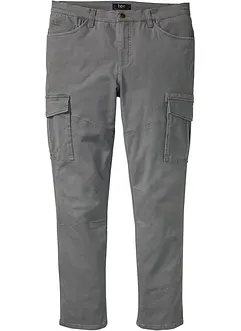 Slim fit stretch cargo broek, straight, bonprix