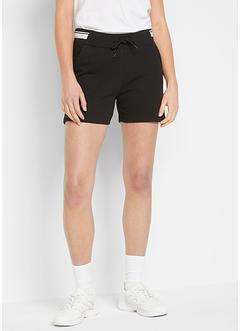 Sweat short met contrastkleurige tapes, bpc bonprix collection