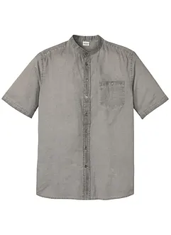 Overhemd in washed out look met korte mouwen, bonprix