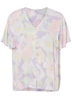 Licht transparante crinkle blouse met vleugelmouwen, bpc bonprix collection