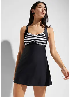 Lange tankini (2-dlg. set) met high waist bikinibroekje, bonprix