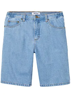 Jeans bermuda met elastiek opzij, classic fit, bonprix