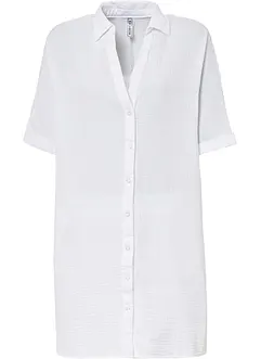 Lange, oversized blouse van mousseline, bonprix