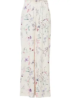 Jersey broek met bloemenprint, bonprix