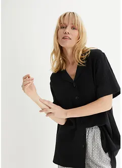 Lange mousseline overhemdblouse, bonprix