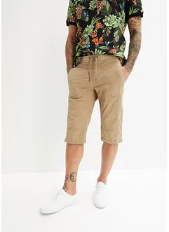 Lange stretch bermuda met comfort fit, regular fit, bonprix