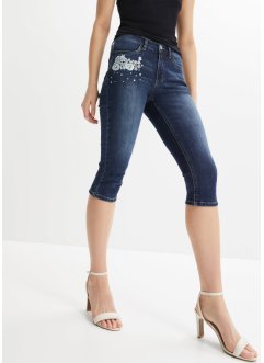 Capri jeans met borduursel, BODYFLIRT boutique
