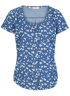 Spijkerblouse van biologisch katoen, bonprix