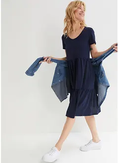 Shirtjurk met structuurpatroon van viscosemix, bonprix