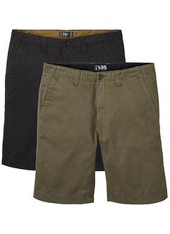 Chino bermuda, regular fit (set van 2), bpc bonprix collection