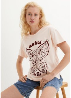 T-shirt met print van biologisch katoen, bpc bonprix collection