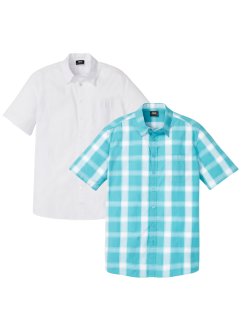 Licht overhemd (set van 2) met korte mouwen, bpc bonprix collection