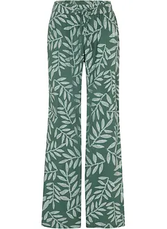 Gedessineerde palazzo broek van viscose, bonprix
