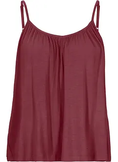 Top met spaghettibandjes van soepele viscose, bonprix