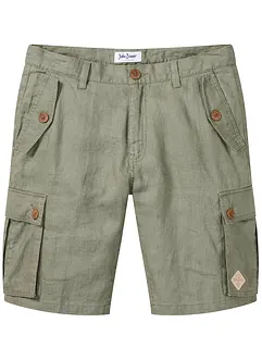 Cargo bermuda van linnen, loose fit, bonprix