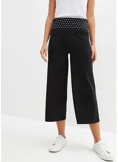 Loungewear culotte met comfortband, bonprix