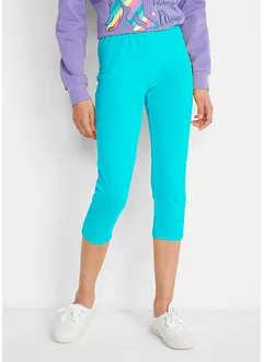 Meisjes 3/4 legging (set van 2) met biologisch katoenmix, bonprix