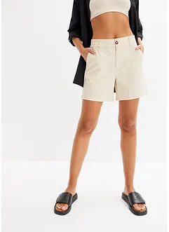 High waist short van twill, bonprix