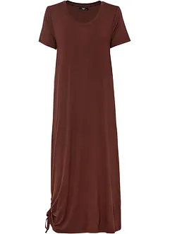 Midi shirtjurk met zakken opzij en rijgkoordjes, bonprix
