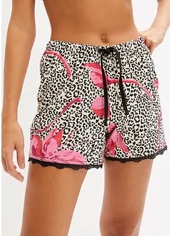 Short met sierlijk kant (set van 2), bonprix